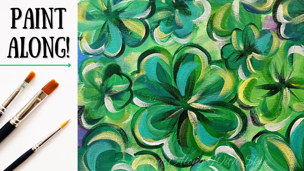 E261 – 'Bed of Clovers' easy St. Patrick's Day easy four-leaf