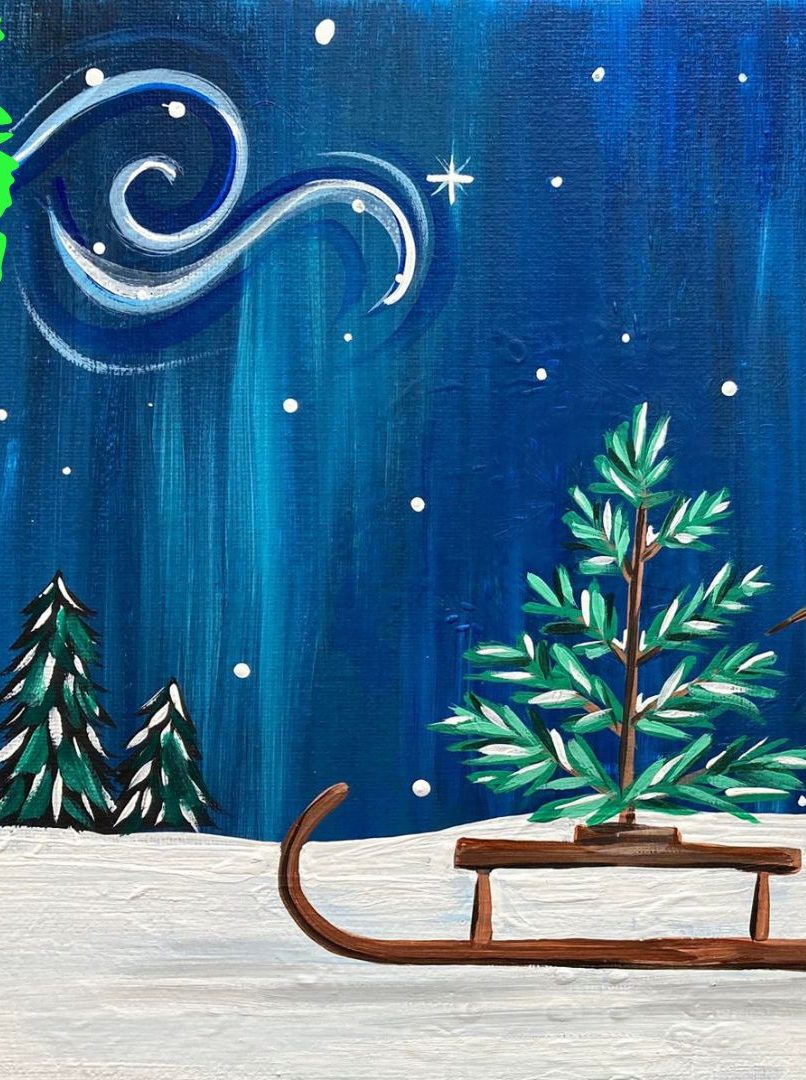 The Tiniest Tree acrylic painting by Skye Pratt