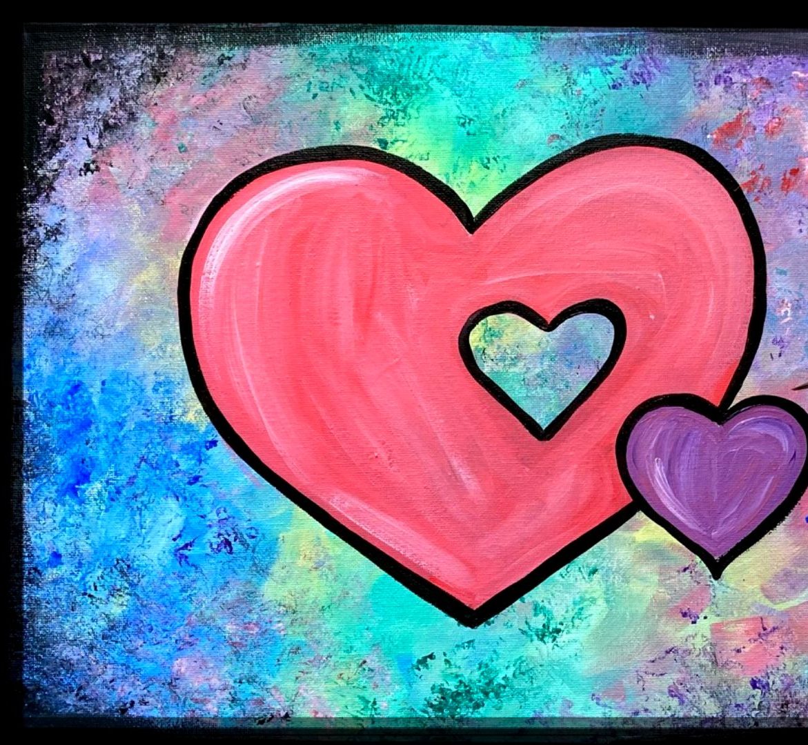 Piece of My Heart acrylic painting by Skye Pratt